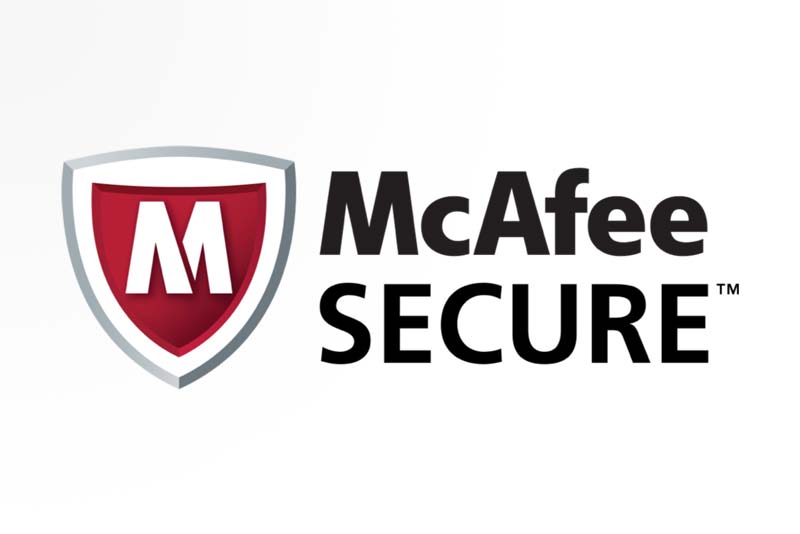 Logótipo da McAfee Secure